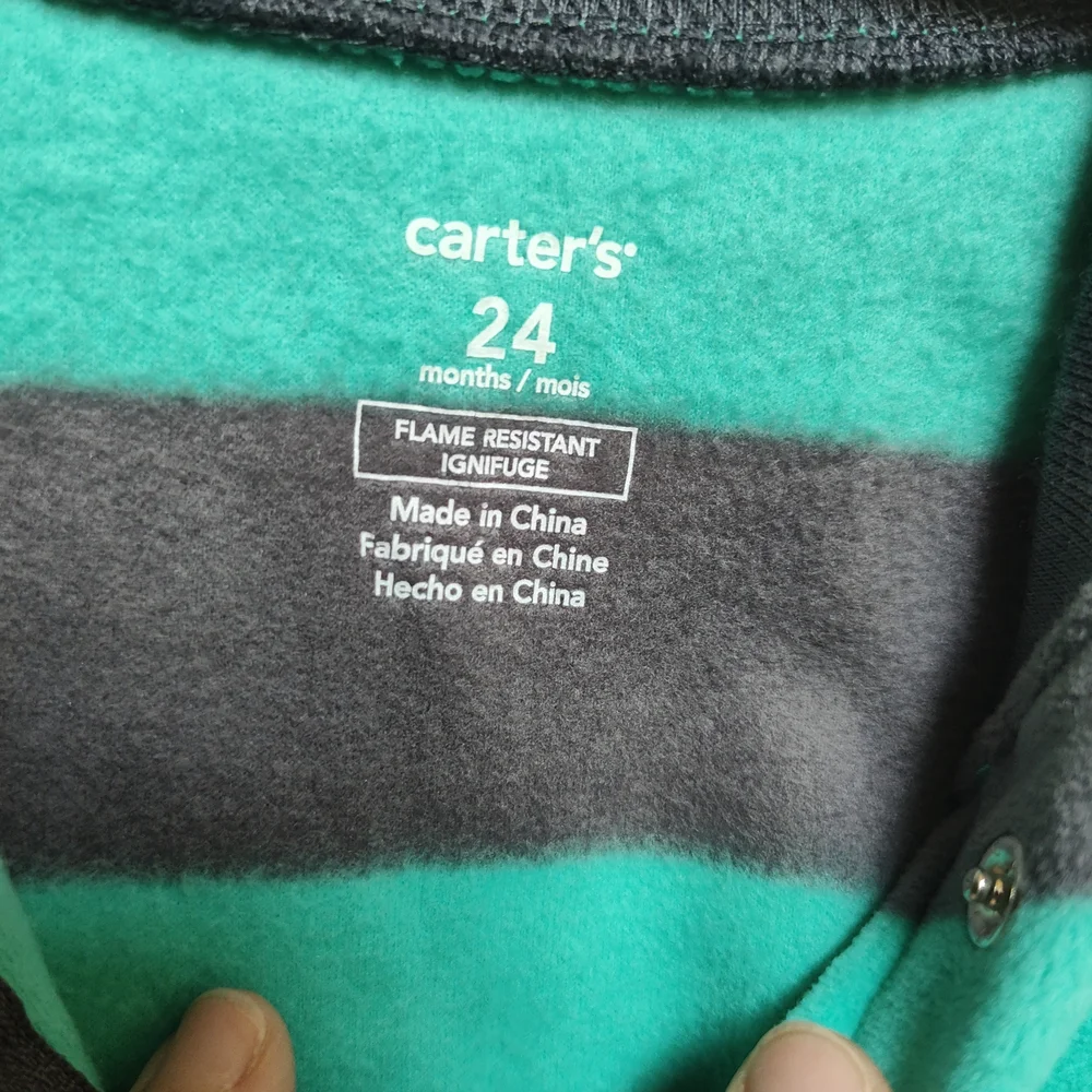 NWT Carter's Footed Pajamas, Fleece, Bundle Of 2, One Piece, Truck And Bear